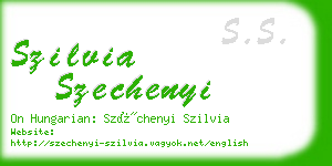 szilvia szechenyi business card